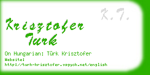krisztofer turk business card